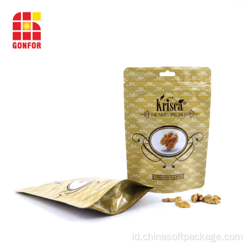 Nuts Packaging Bag Stand up pouch dengan resleting